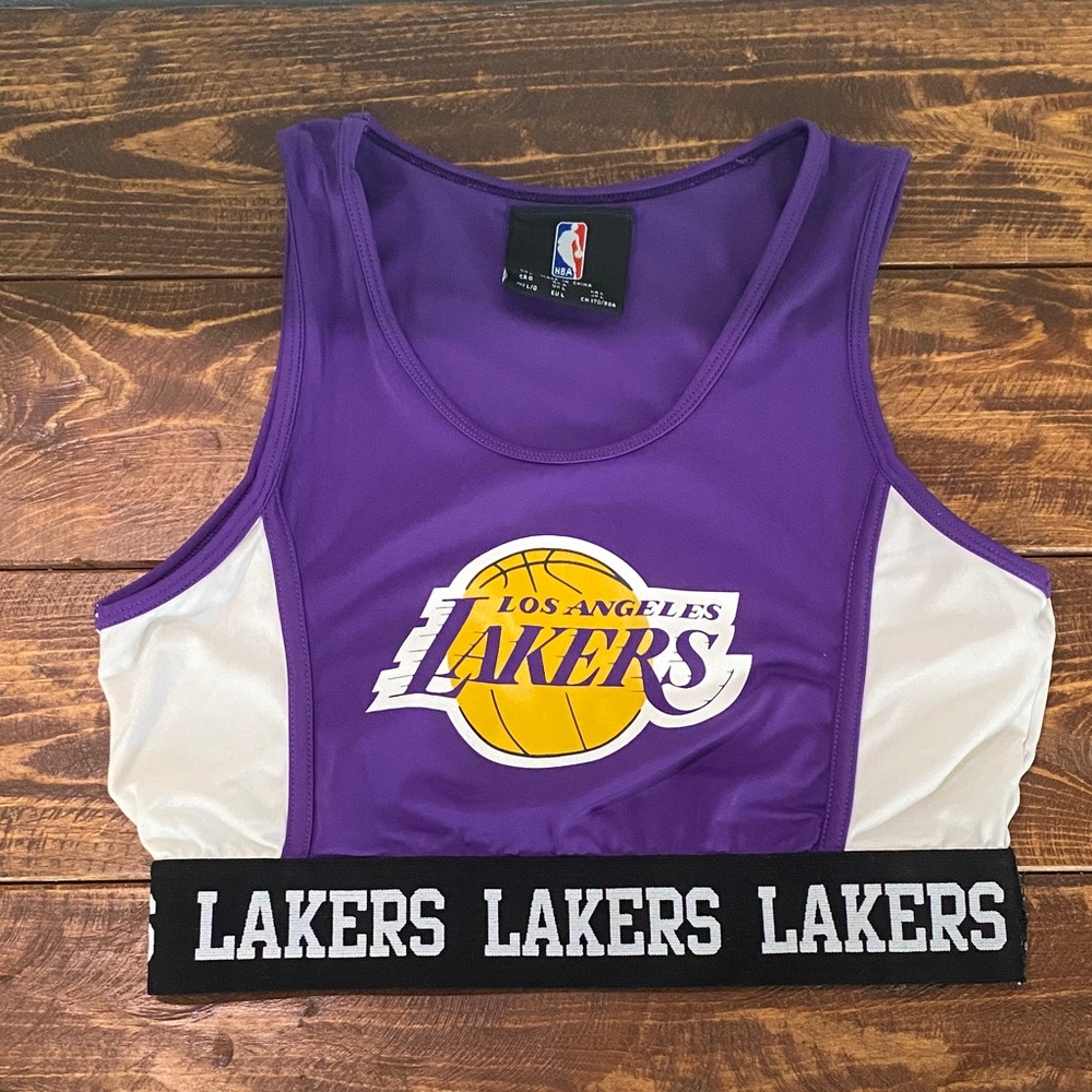 NBA Lakers Purple Sports Bra